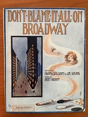 Broadway-themed sheet music collection – 5 different ones