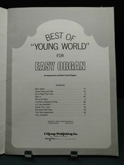 Best Of Young World Easy Organ Sheet Music Song Book 1970s Gospel Religious M9