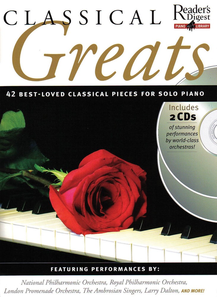 Classical Greats Piano Solo Sheet Music Intermediate-Advanced Book CD Pack