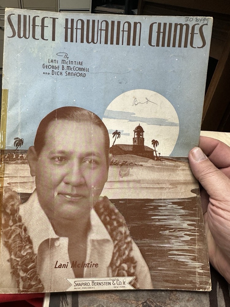 3 Hawaii Vintage Sheet Music, 2 Sizes, 1 Price