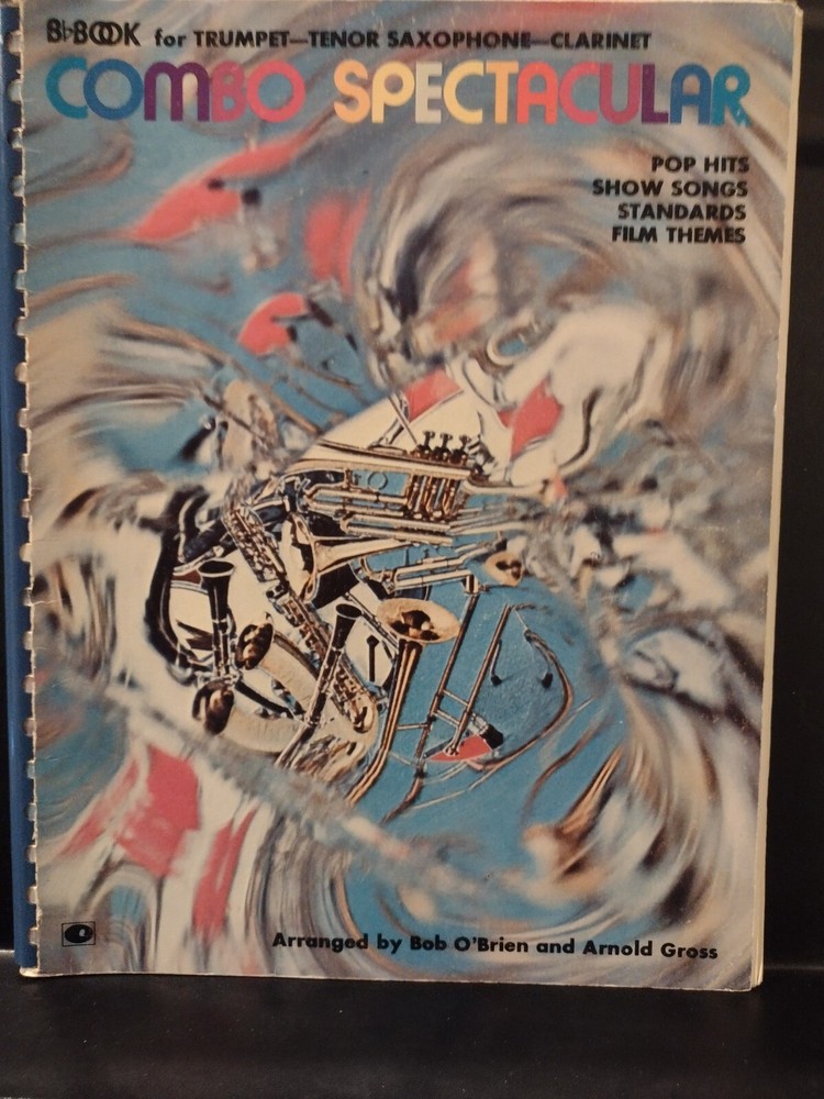 Bb SONGBOOK FOR TRUMPET TENOR SAX CLARINET POP HITS Combo Spectacular VG Cond.