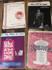 Vintage Sheet Music LOT 48 Pcs of Folk Pop Movies Musical Paper Ephemera