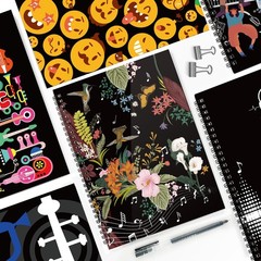 Blank Sheet Music Manuscript Notebook – 100 Pages, 26x19cm, Black Art Paper