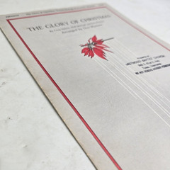 The Glory Of Christmas Sheet Music Piano Lyric 1984 SATB Nelson Wyrtzen Choral