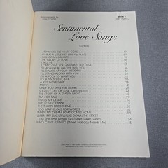Sentimental Love Songs by Dan Coates ~ 1981 Vintage Music Songbook ~ Large Print