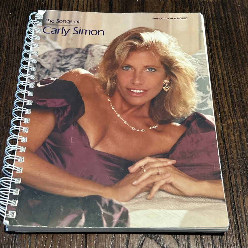 The Songs Of Carly Simon Songbook 1990 Spiral Book Piano Vocals Chords