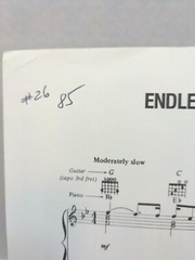 Endless Summer Nights Sheet Music Richard Marx Piano Guitar Voice 80s Pop F4i