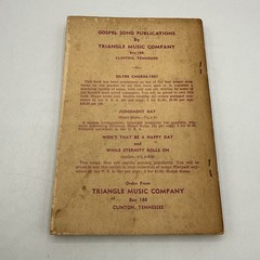Vintage 1952 “Silver Chords” Triangle Music Company Hymnal Song Book Shape Notes