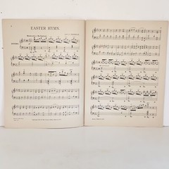 Antique 1901 Easter Hymn Piano Sheet Music by Jas J Freeman