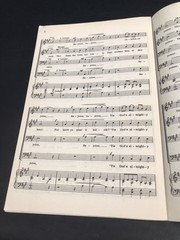3 – 1960 REJOICE, REJOICE, YE CHRISTIANS Piano Vocals Sheet Music Mens Voices