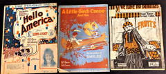 1918 (2) 1933 Vintage Lot of 3 Sheet Lyrics Words Music