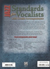 Jazz Standards for Vocalists with Combo Accompaniment – Dave Wolpe – Set of 10