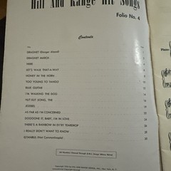 Vtg Song Books Hill & Range Hit Songs Best Loved Christmas Carols Piano Guitar