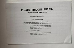 Blue Ridge Reel Percussion Feature by George Blakely for marching band