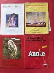 Broadway Show Tunes Sheet Music Vocal Piano Book Lot Comedy Musicals Vocals