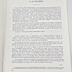GF Handel Six Sonatas For Violin Piano Sheet Music Keyboard Score Songs 1935 Vtg