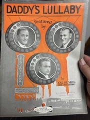 1929 GENE & FORD & GLENN sheet music DADDY’S LULLABY