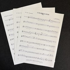E Pluribus UNUM March Concert Band Sheet Music Complete Scores & Parts Jewell