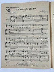 Sheet Music All Through the Day 20th Century Fox Centennial Summer 1946 PA-14