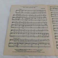 Vintage Sheet Music Do You Love Me Harry Ruby 20th Century Fox 1946 O&rsquo;Hara James