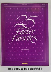 25 Easter Favorites For Solo Voice Piano Vocal Softbound Sacred Songs for Church