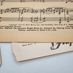 Sheet Music Stardust 1957 Hoagy Carmichael James Matte Mills Music