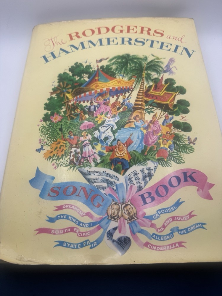 Vintage 1958 The Rodgers And Hammerstein Song Book Illustrated With Hardcover