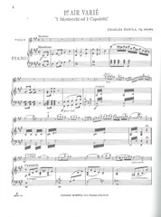 Dancla 6 Airs Varies Op 118 Sheet Music For Violin & Piano 1912 Fischer #L126