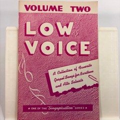 Low Voice Volume 2 Singspiration Hymnal Christian Gospel Solos Church