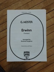 Meister Erwinn Fantasia for Clarinet and Piano