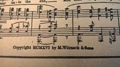 Witmark Black & White Series Thematic Excerpts Samples 1918 Antique Sheet Music