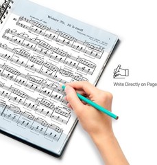 Durable 80-Page Music Folder with Detachable Name Tag – Perfect for Performers