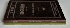 Lot of 2 Miniature Orchestra Scores by Gabriel Faure, Ballade and Requiem