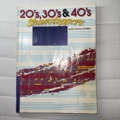 Sheet Music 20&rsquo;s 30&rsquo;s & 40&rsquo;s Showstoppers Songbook 1987 Piano Vocal Chords