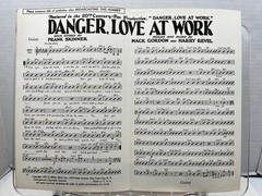 Danger, Love At Work Sheet Music from 20th Century Fox 1937 Guitar Frank Skinner