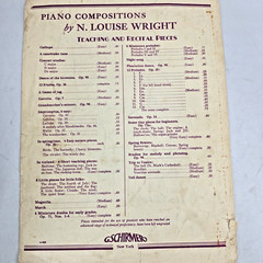 The Butterfly In Springtime Piano Sheet Music 1948 N Louise Wright Grade 3 4 Vtg