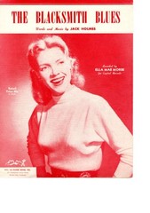 THE BLACKSMITH BLUES Ella Mae Morse Sheet Music UKE TABS Chords, Lyrics 1950