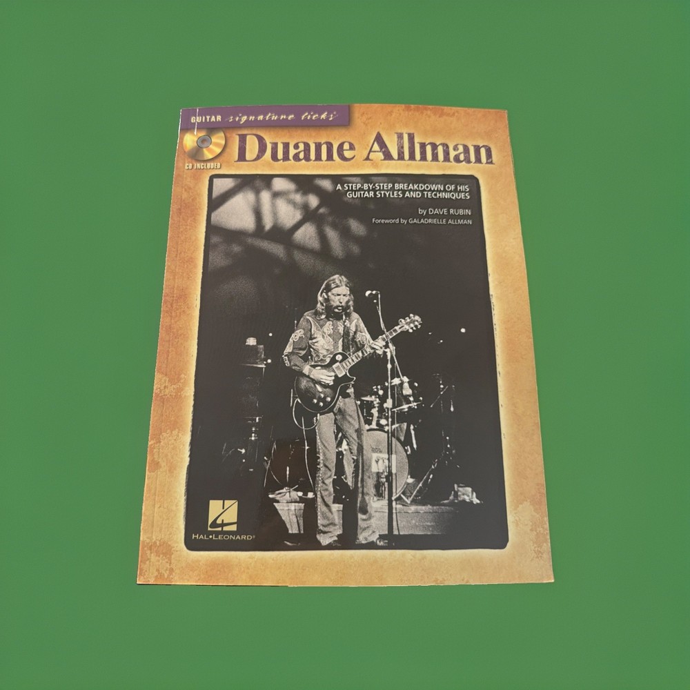 Duane Allman Guitar Tab Play Along Songbook Signature Licks Tab W/CD Sealed New