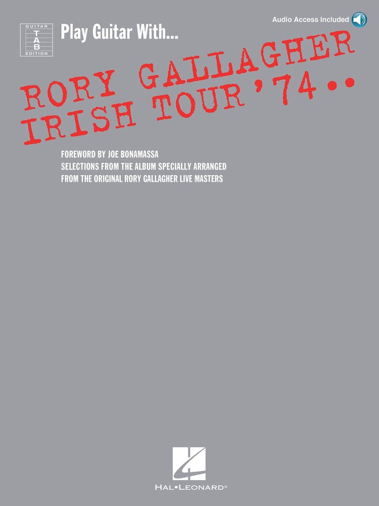 Rory Gallagher Irish Tour 1974 for Guitar Tab Sheet Music Song Book Online Audio