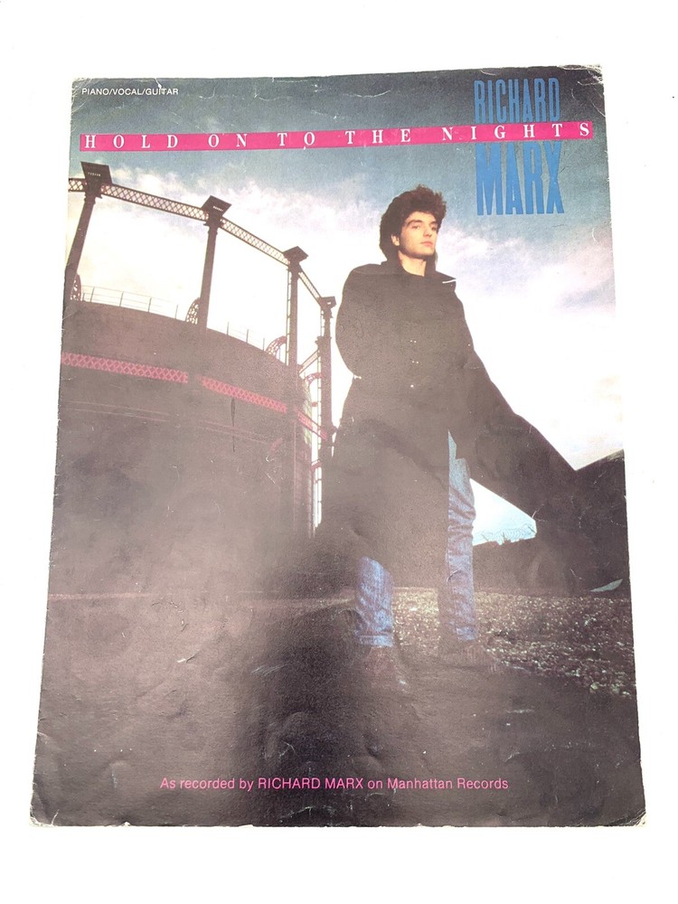 RICHARD MARX – « Hold On To The Nights » – Cherry Lane Music Co. Sheet Music, 1987