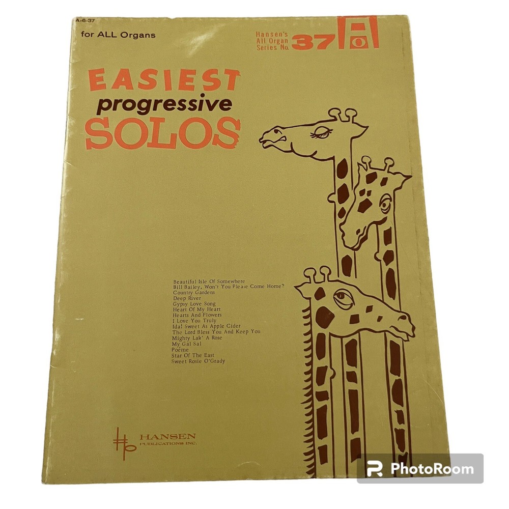 Easiest Progressive Hansen’s 37th Edition Song Book 32 Pages 15 Selections