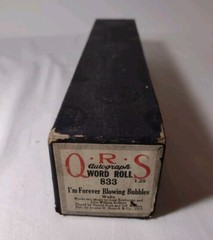 Vintage Player Piano Music Roll I&rsquo;m Forever Blowing Bubbles 1919 Untested As Is