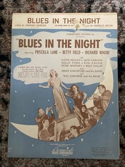 1941 HAROLD ARLEN FILM sheet music BLUES IN THE NIGHT “My Mama Done Tol’ Me”