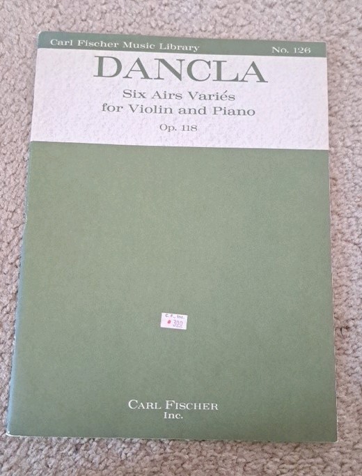 Dancla 6 Airs Varies Op 89 Violin Piano 2 Parts