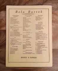 Béla Bartók – Three Rondos Piano Solo Vintage 1957 Boosey & Hawkes Sheet Music.
