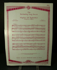 Lady Of Spain Sheet Music Piano Voice Les Paul Mary Ford Cover Art Jazz 40s F1J