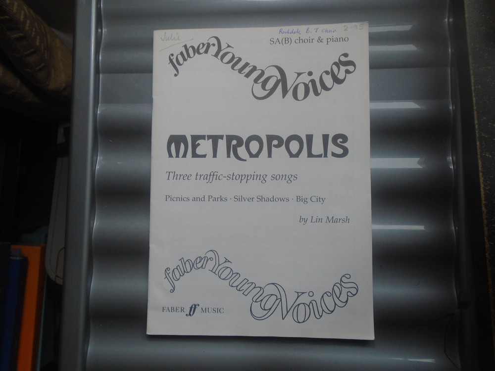 Lin Marsh Sheet Music 3 Traffic Stopping Songs Metropolis 2000