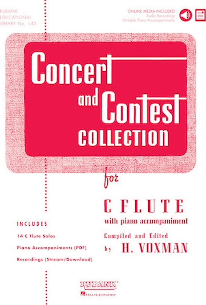 Concert and Contest Collection for C Flute – Solo Book with Online Media