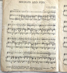 Vtg Original The Searchers Needles & Pins 1963 Metric Sheet Music London