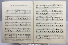 Piano Sheet Music The New Colonial March By R.B. Hall Theodore Presser Co. 1930